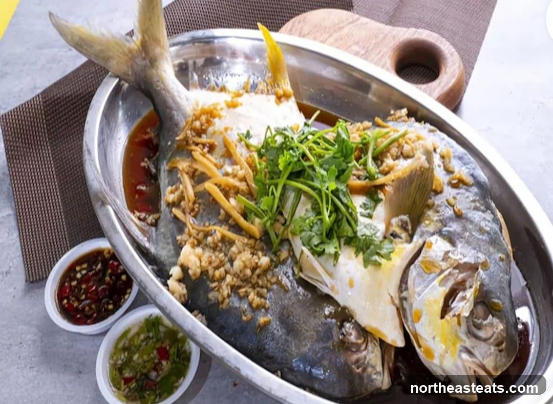 Steamed Fish with Ginger and Garlic