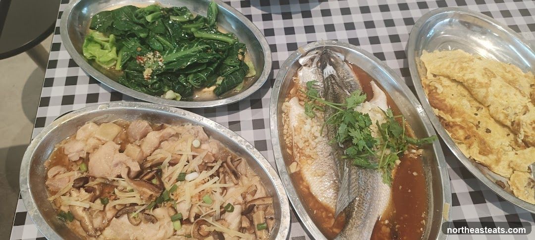 Four Dishes on a Table