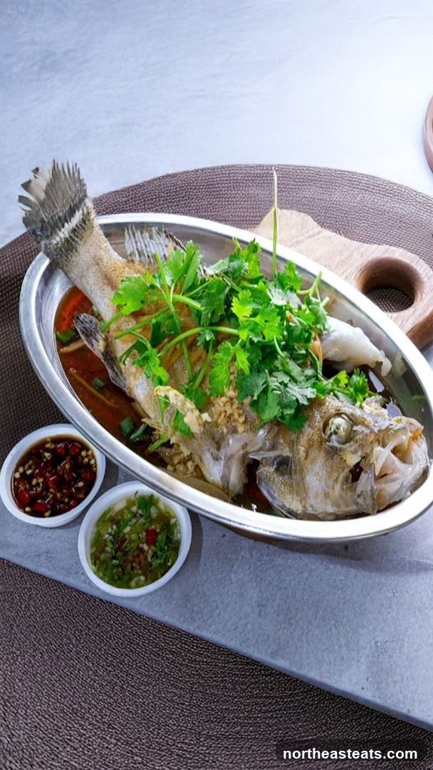Steamed Fish with Sauces