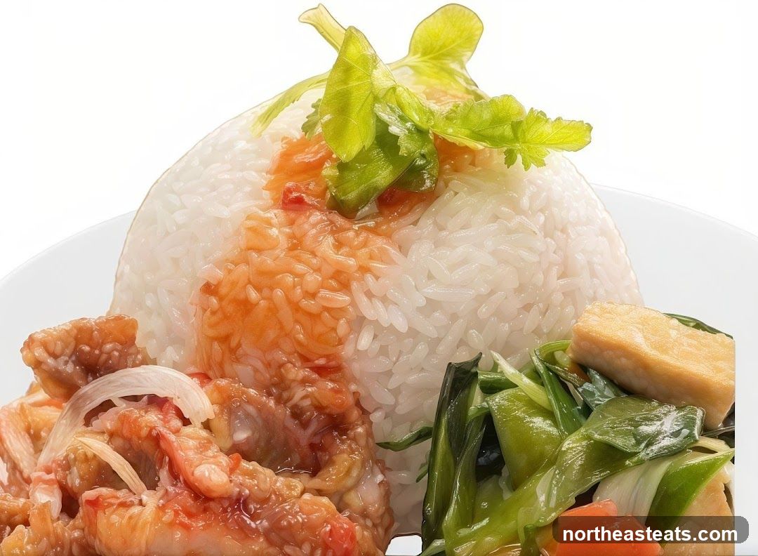 Rice dish with meat and vegetables
