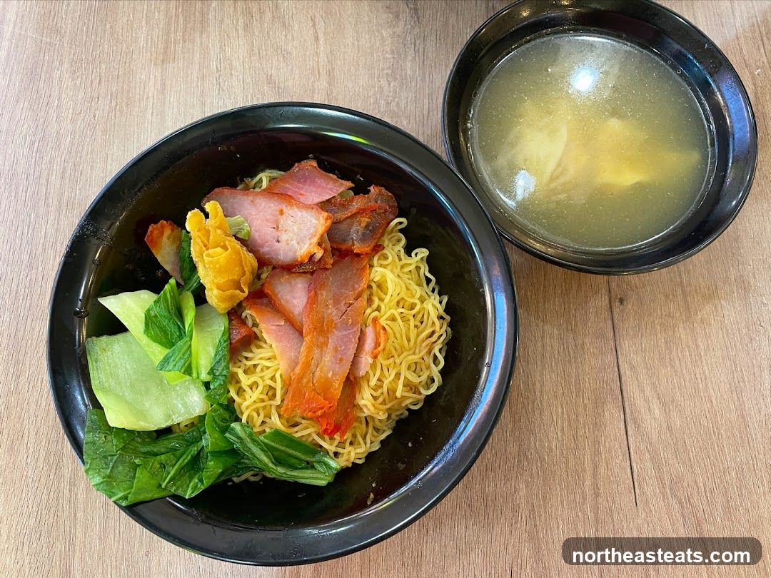 Noodles with Char Siu and Wonton Soup