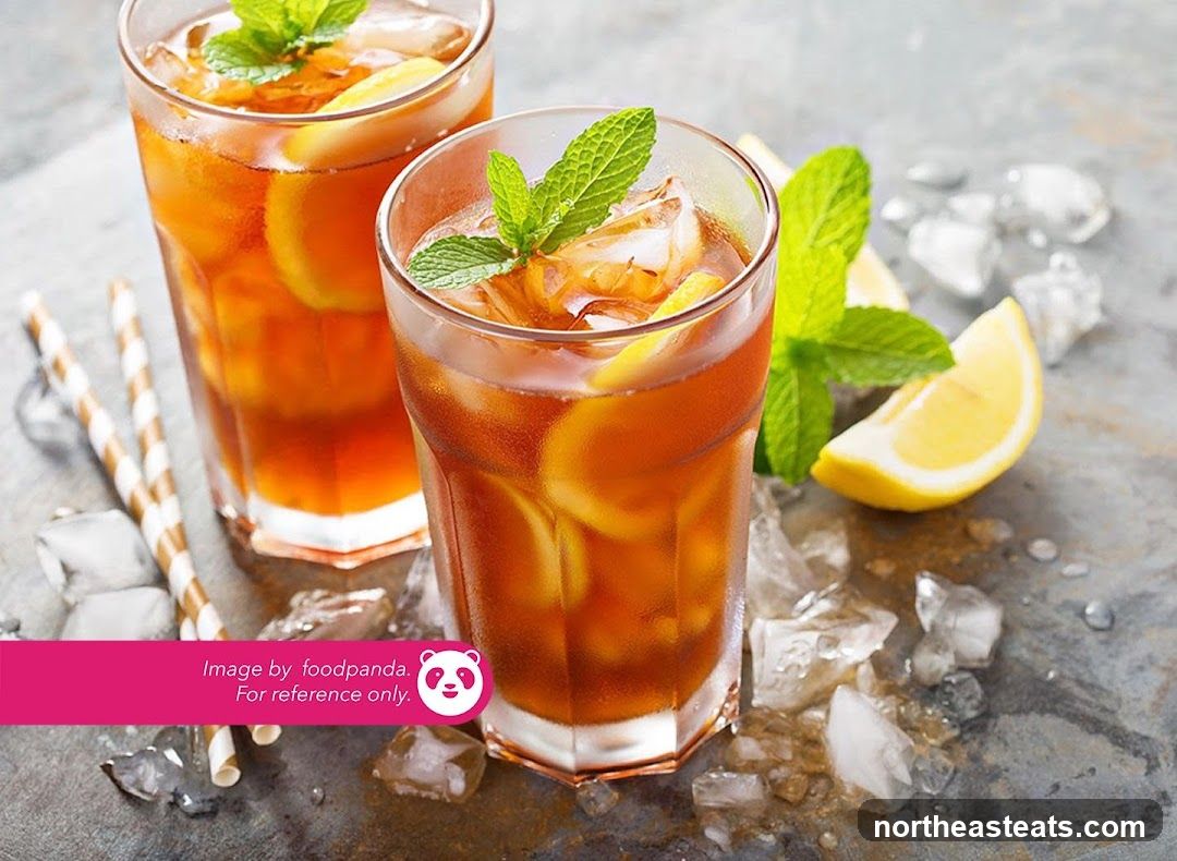Iced Tea with Lemon and Mint