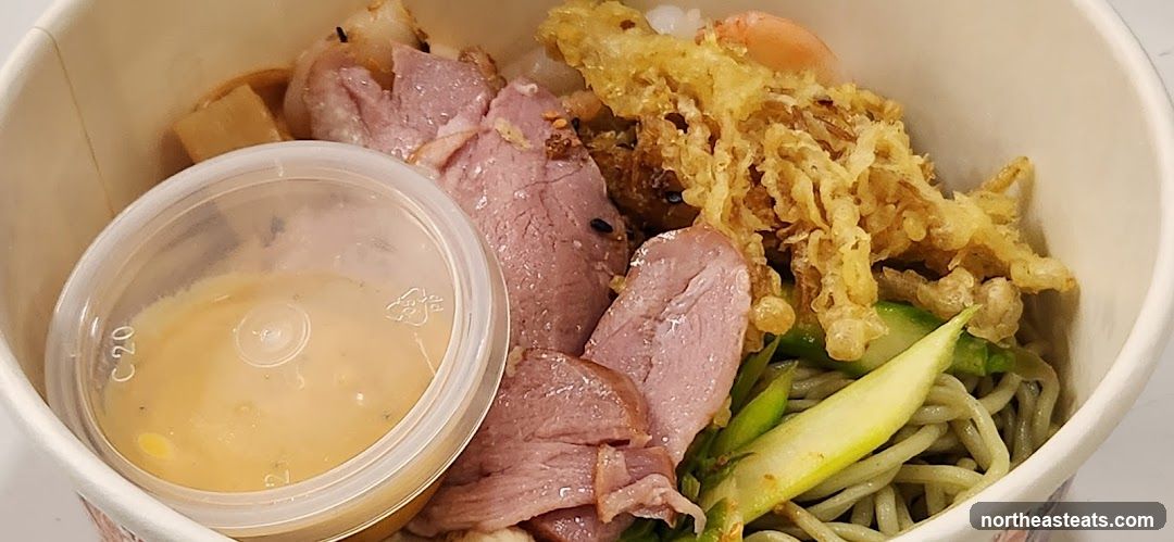 Duck and Tempura Soba Bowl