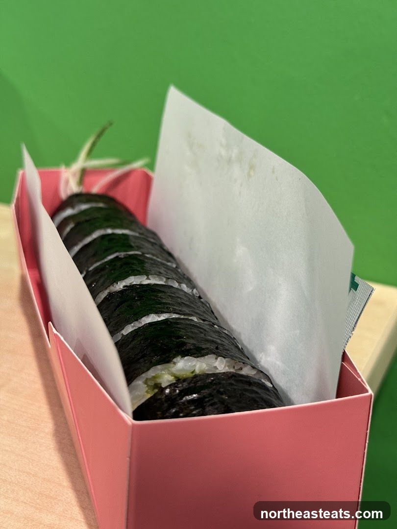 Sushi Roll in a Pink Container