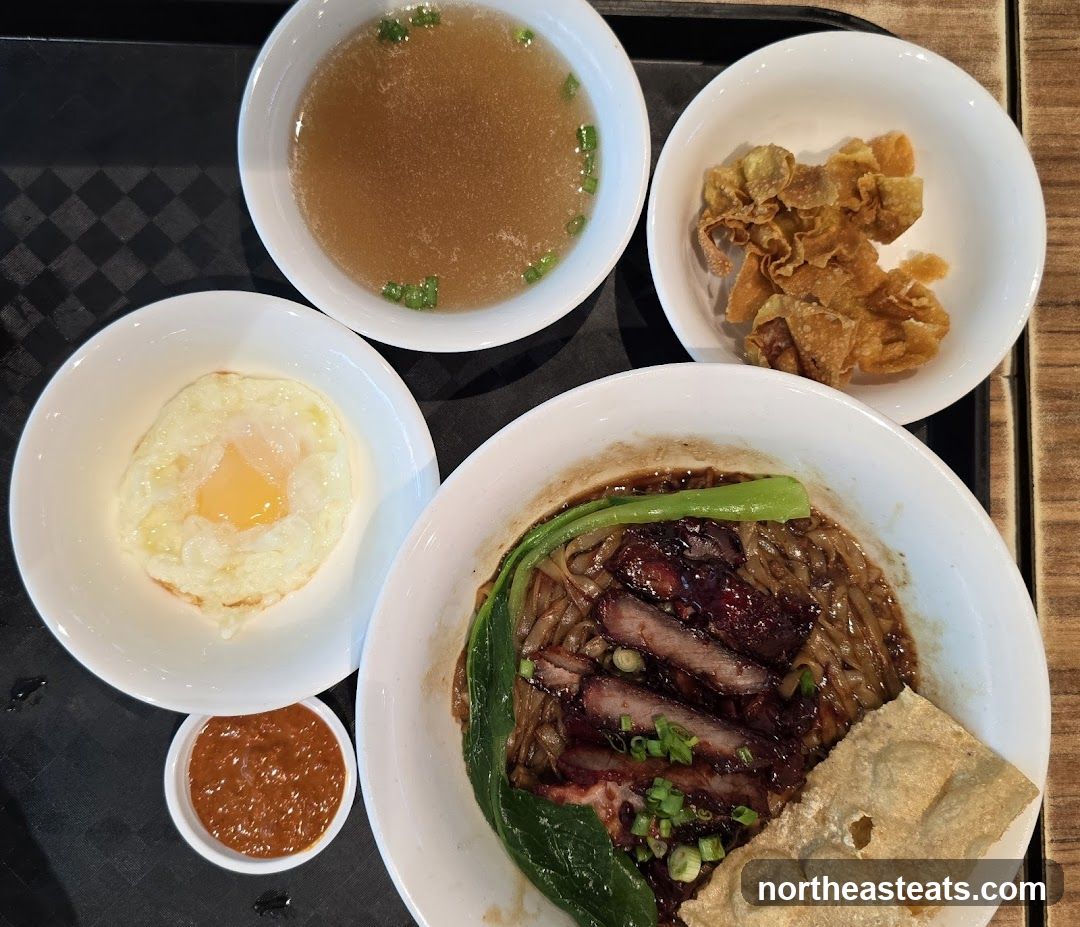 Noodles with Char Siu and Sides