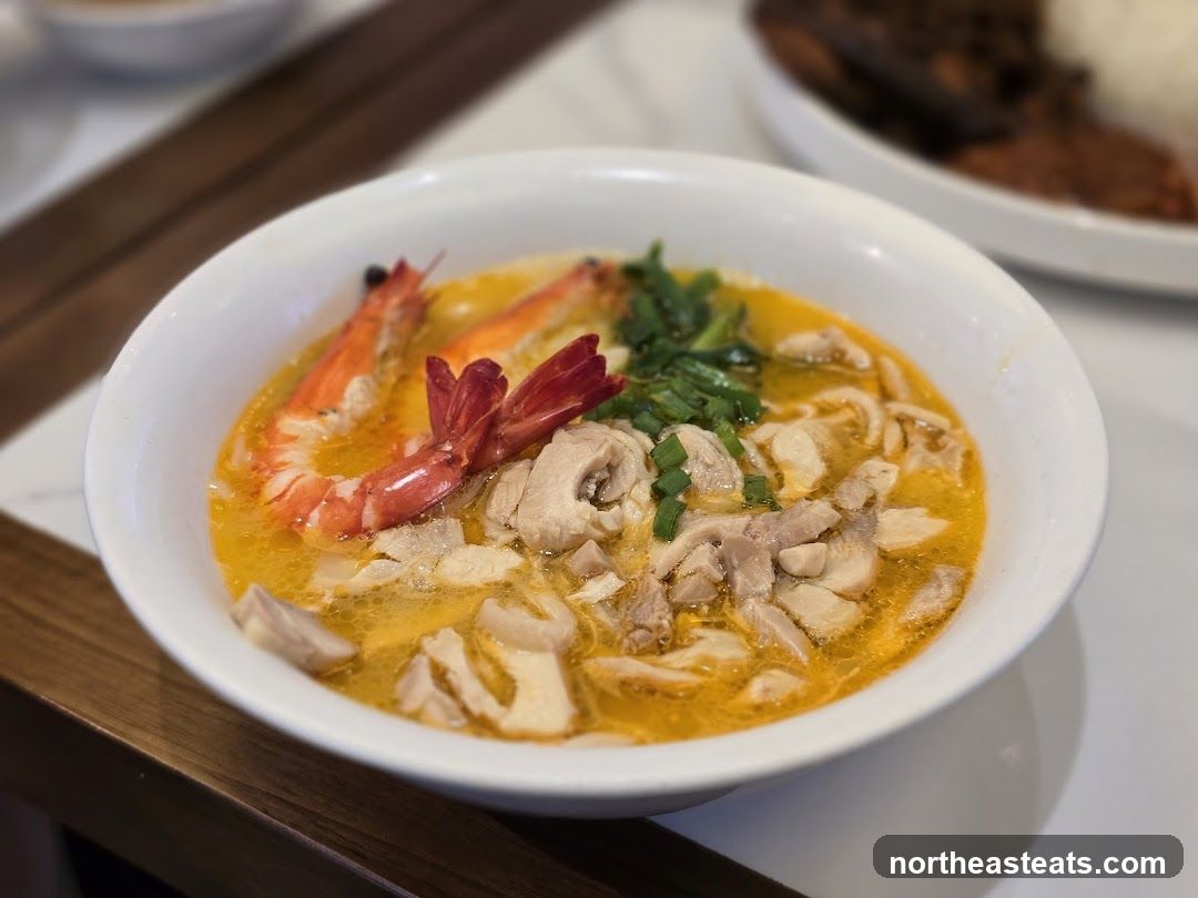 Noodle Soup with Shrimp and Chicken