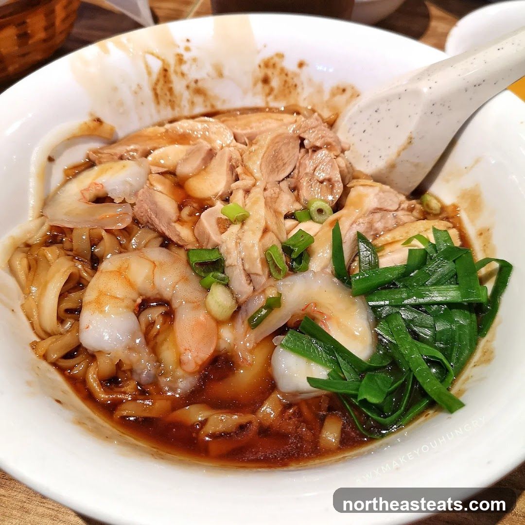 Noodle Dish with Chicken and Shrimp