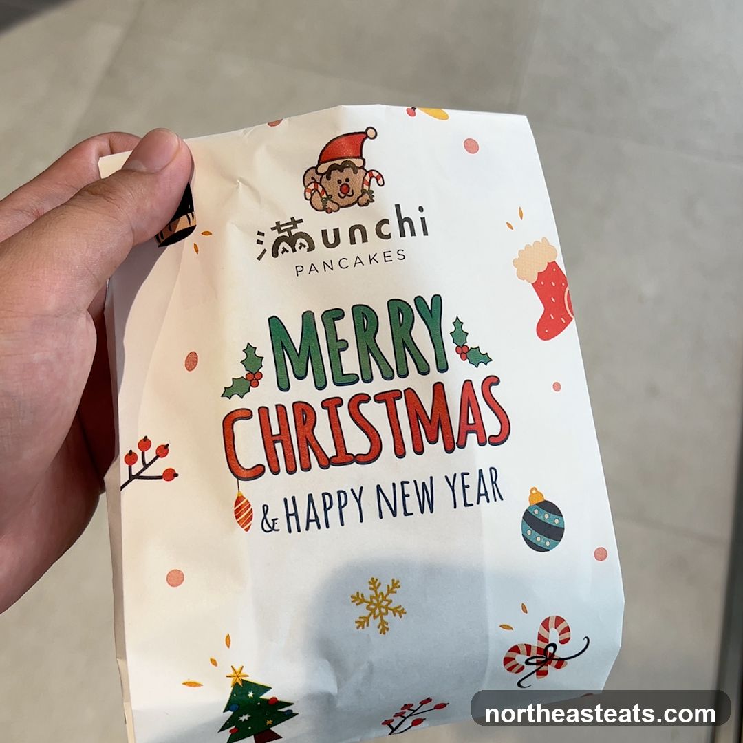 Christmas themed paper bag
