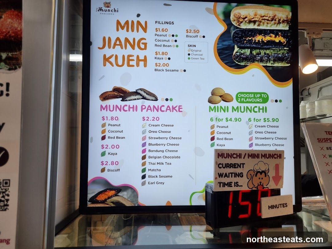 Munchi Pancakes Menu