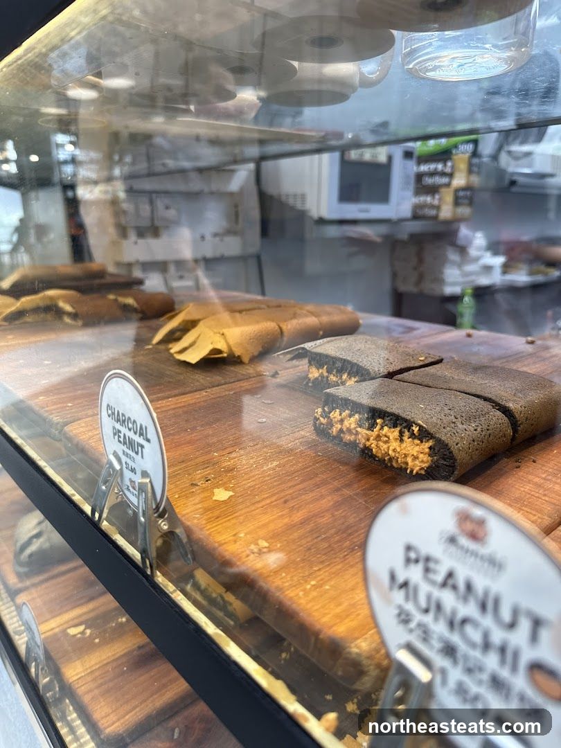 Desserts in a Display Case