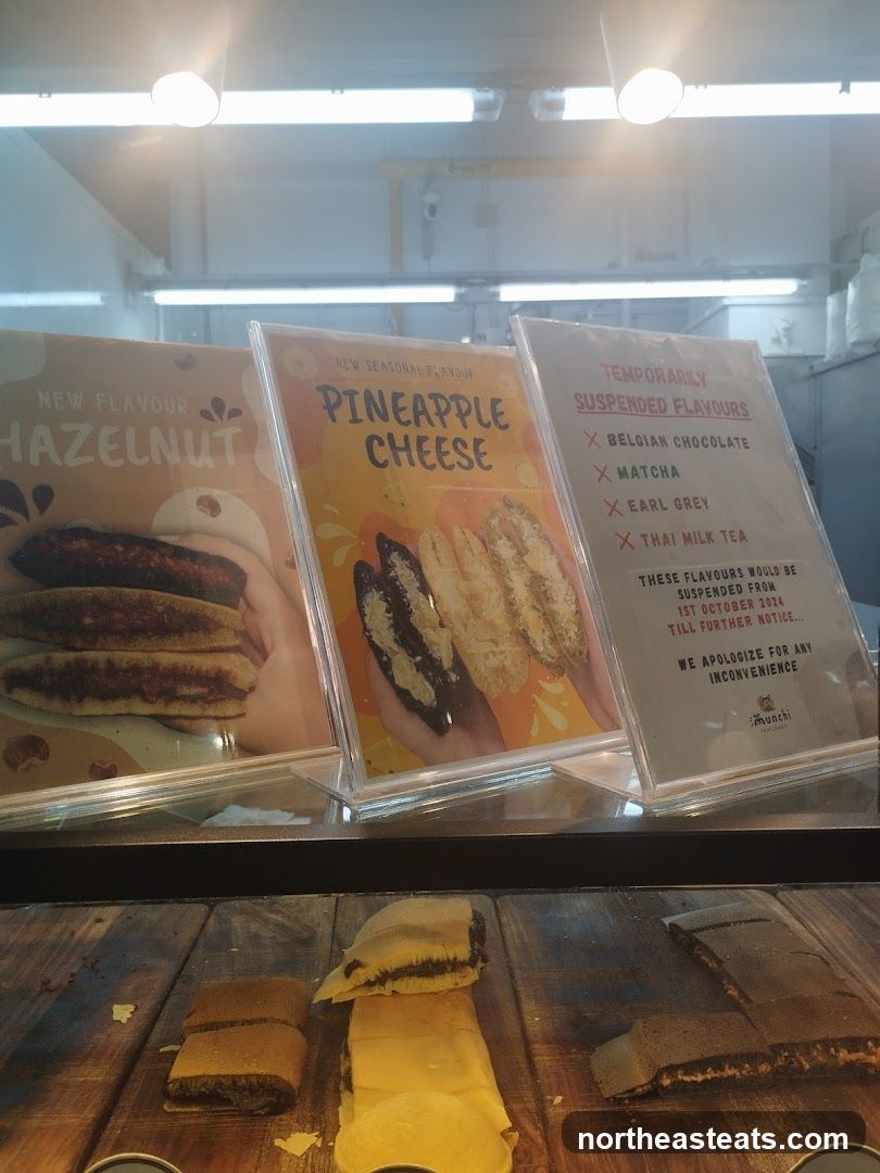 Dessert Display with Flavor Information