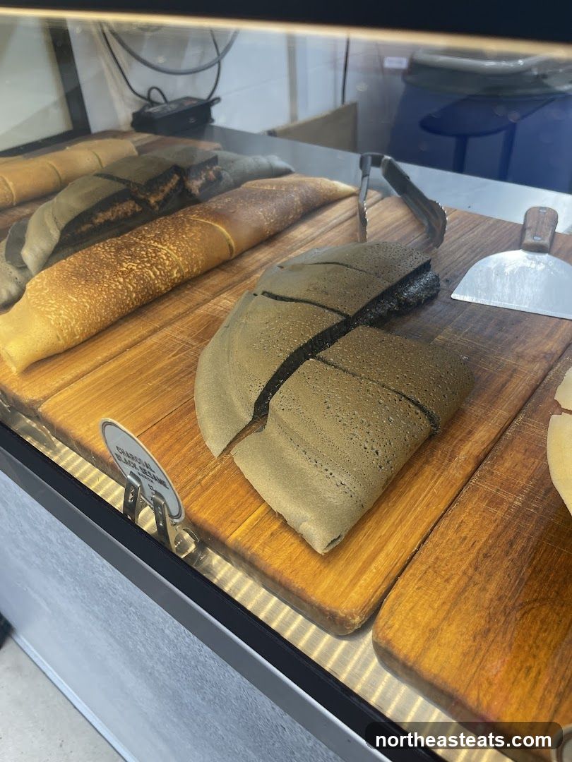 Desserts in a Display Case