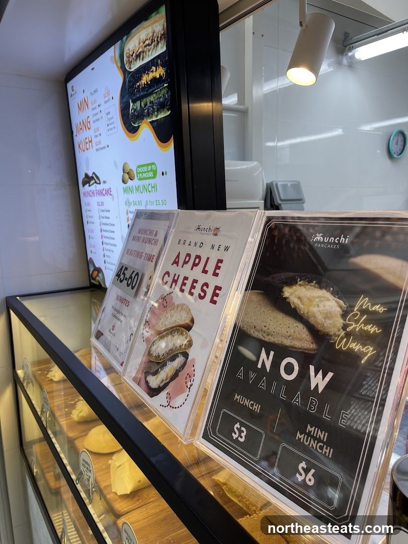 Munchi Pancakes Menu Display