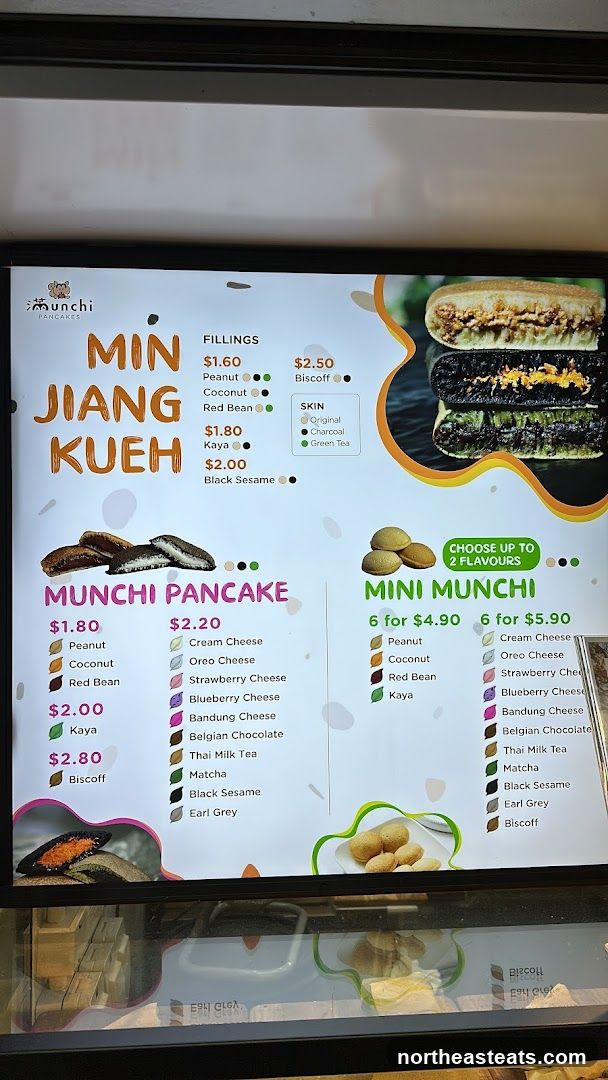 Munchi Pancakes Menu