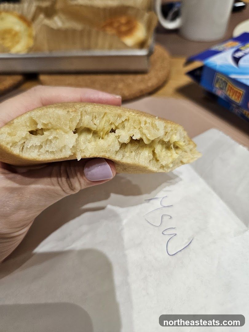 Close-up of a filled pancake