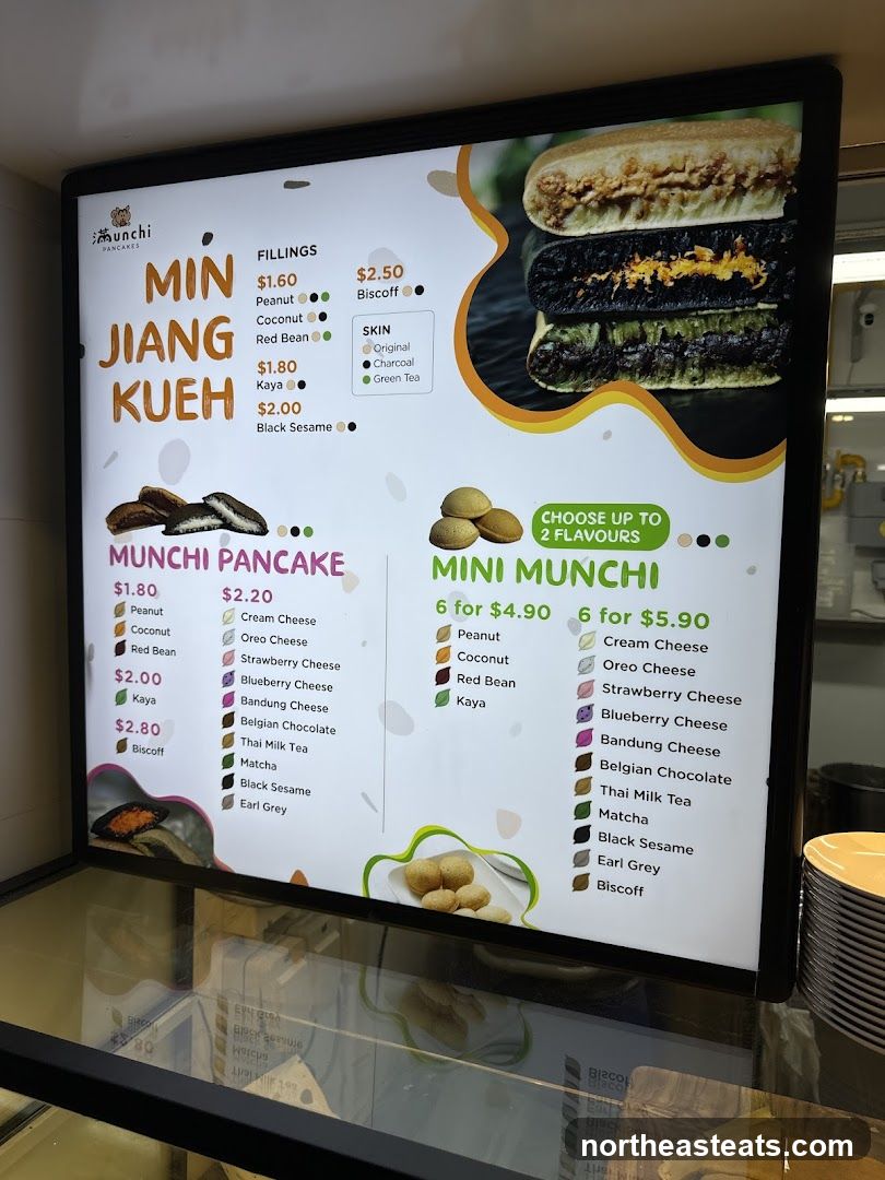 Munchi Pancakes Menu
