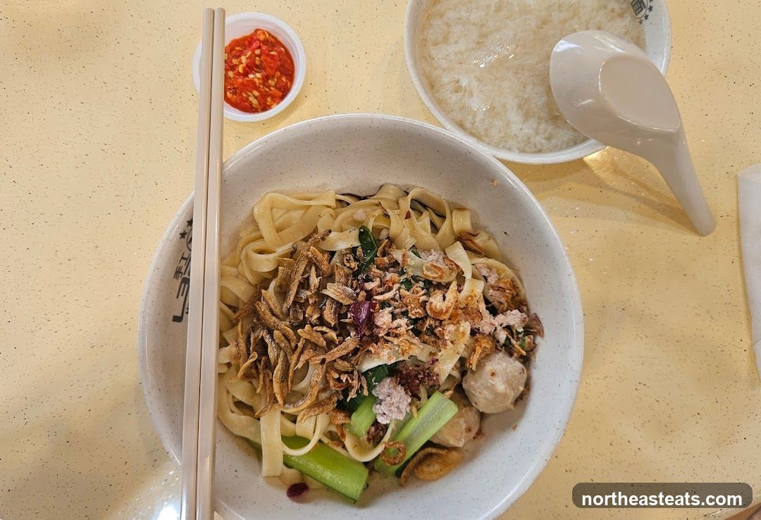 Noodles with Meatballs and Anchovies