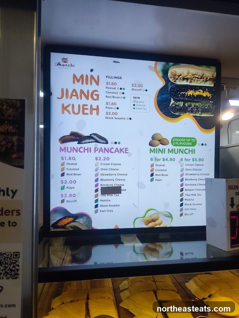 Munchi Pancakes Menu