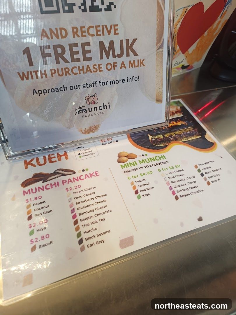 Unchi Pancakes Menu