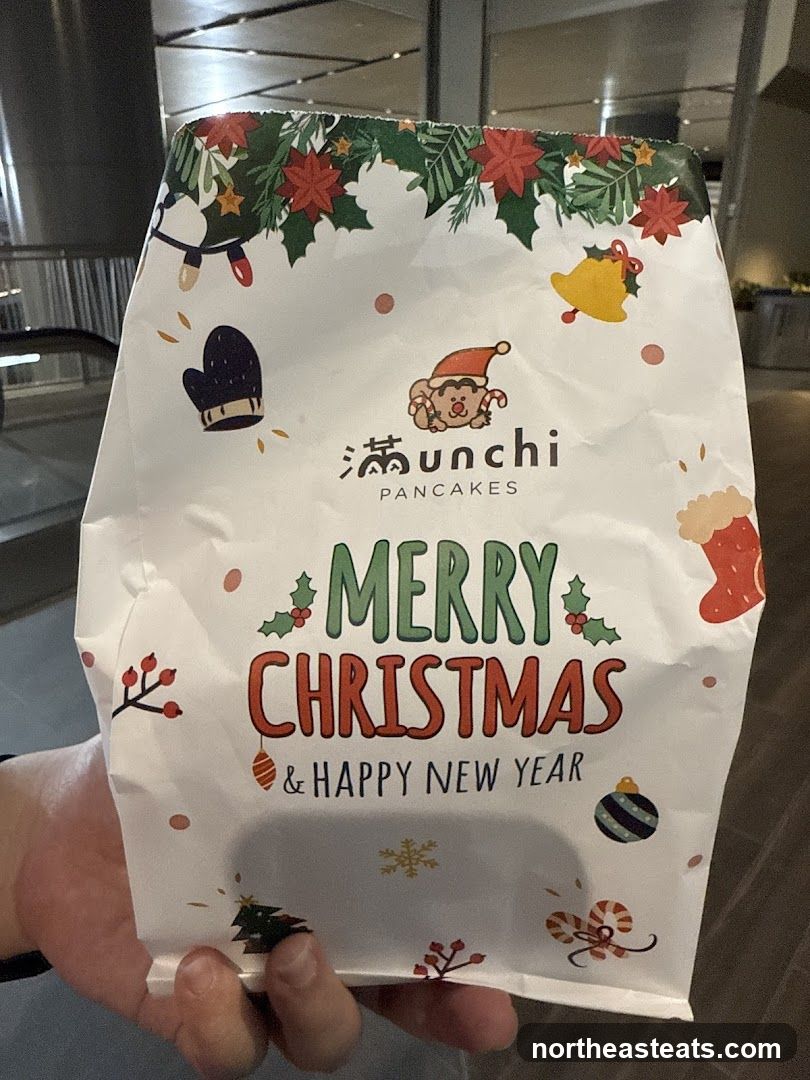 Christmas themed paper bag