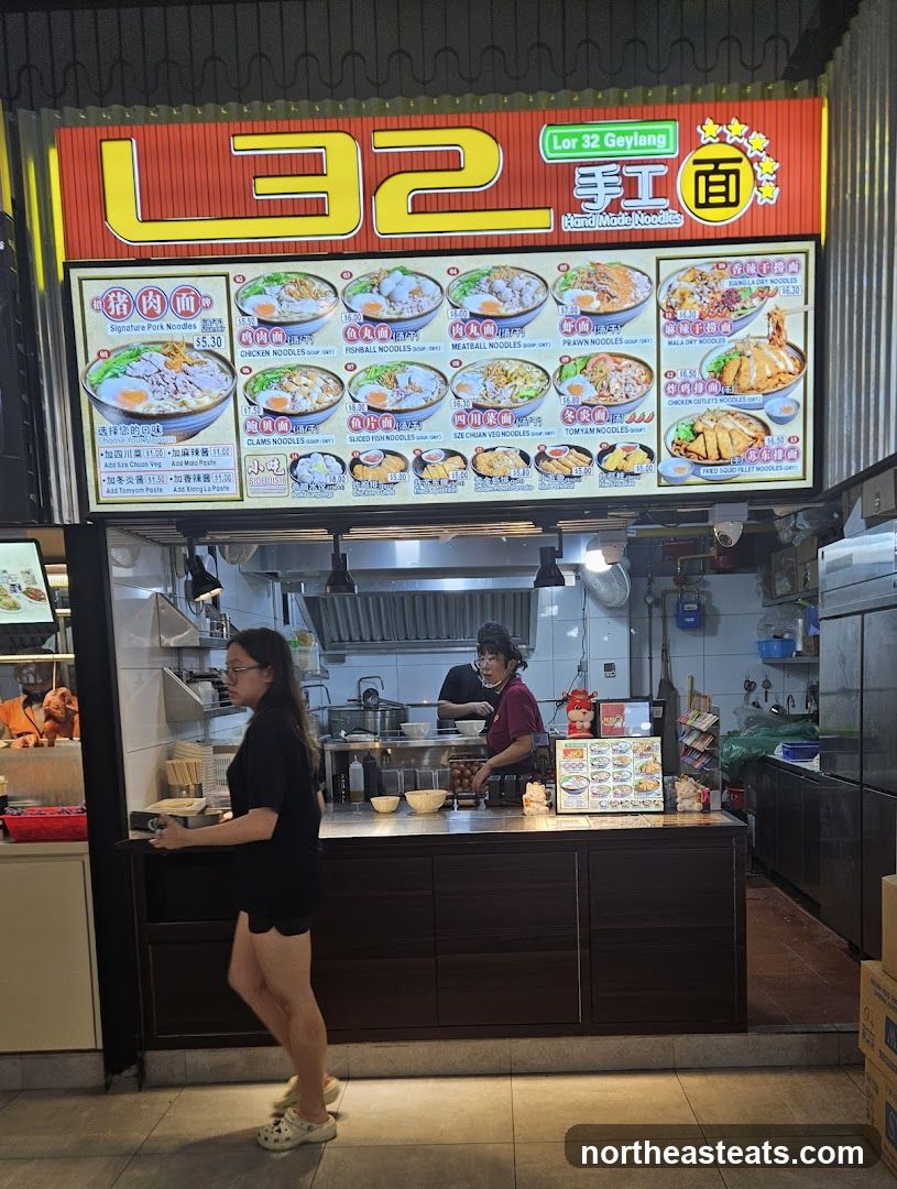 Noodle Stall Menu