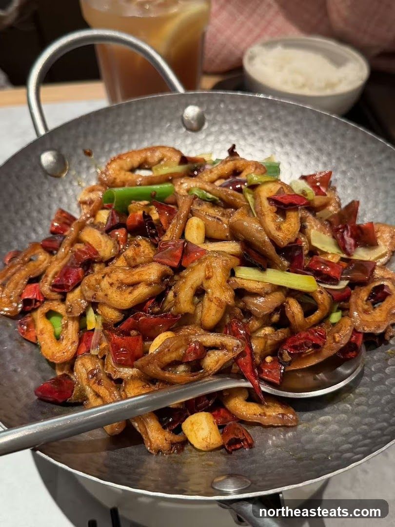 Spicy Stir-Fried Dish with Rice and Drink