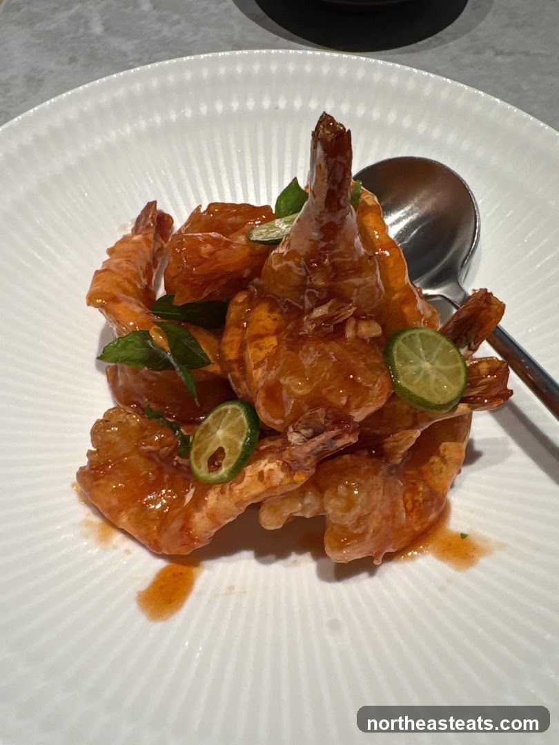Shrimp dish with sauce