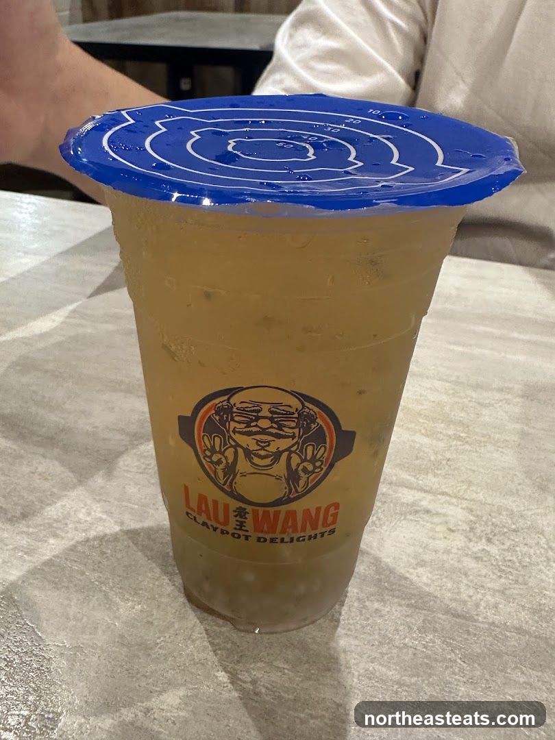 Beverage with Lau Wang Logo