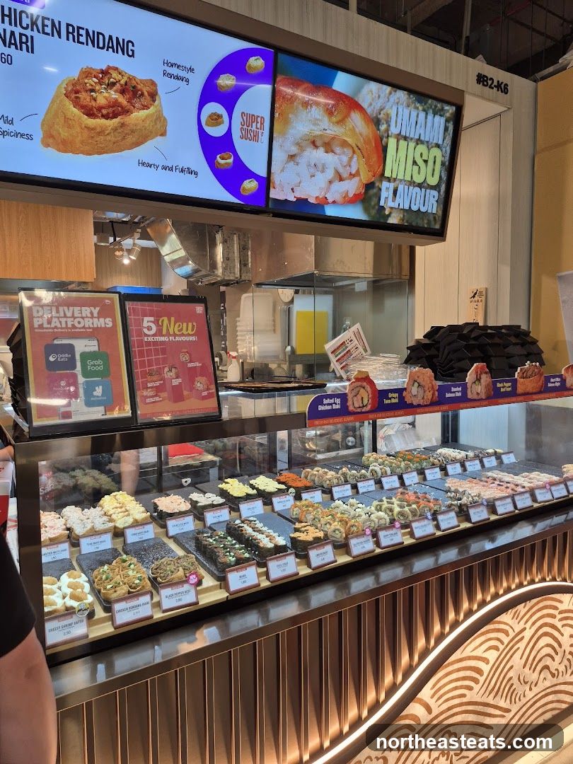 Sushi Display and Menu