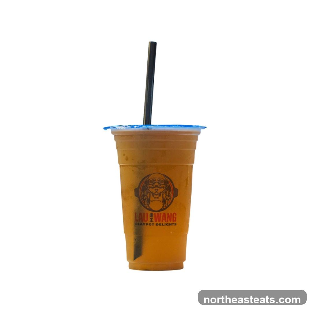 Beverage with logo
