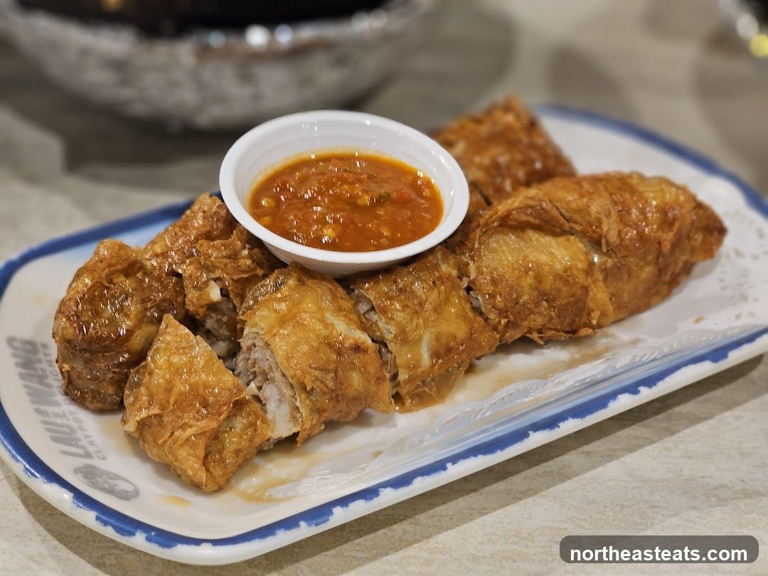 Fried Meat Rolls with Dipping Sauce