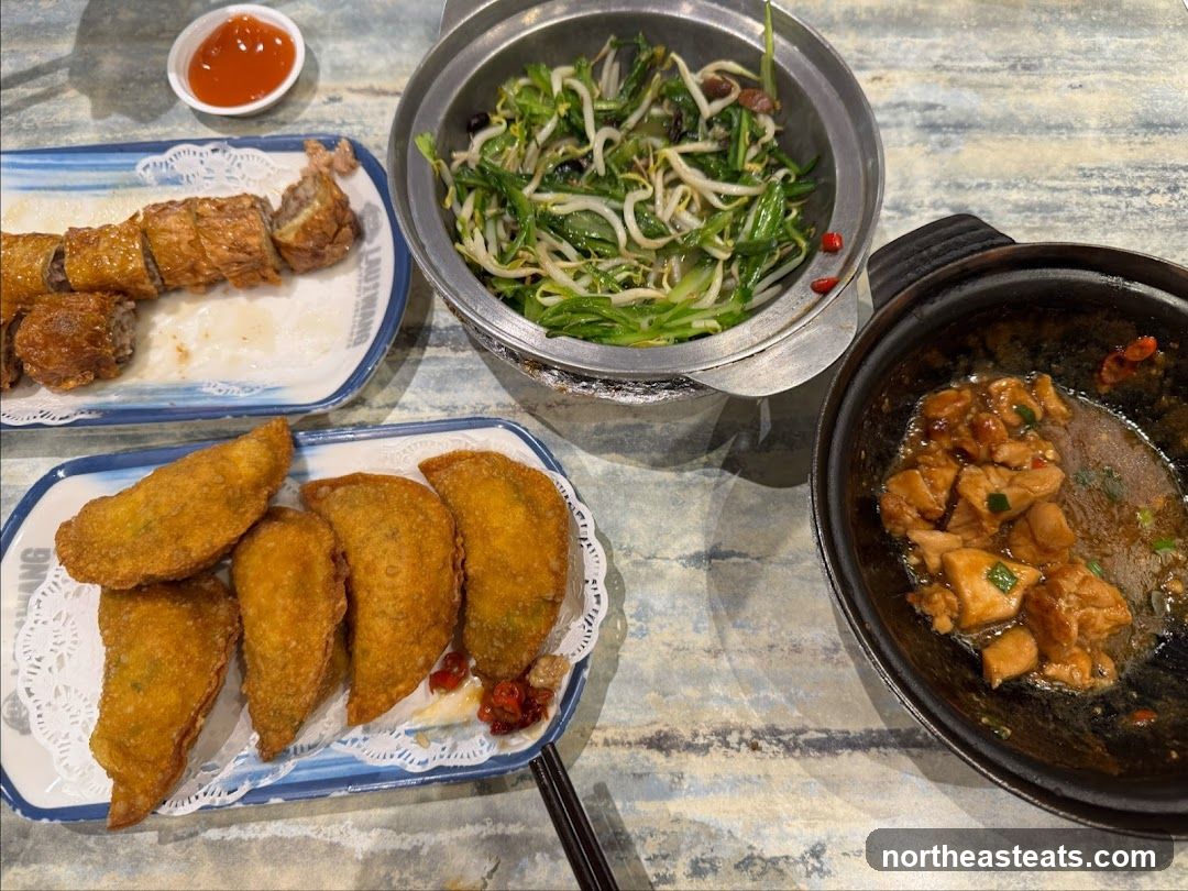 Assortment of Fried and Stir-Fried Dishes