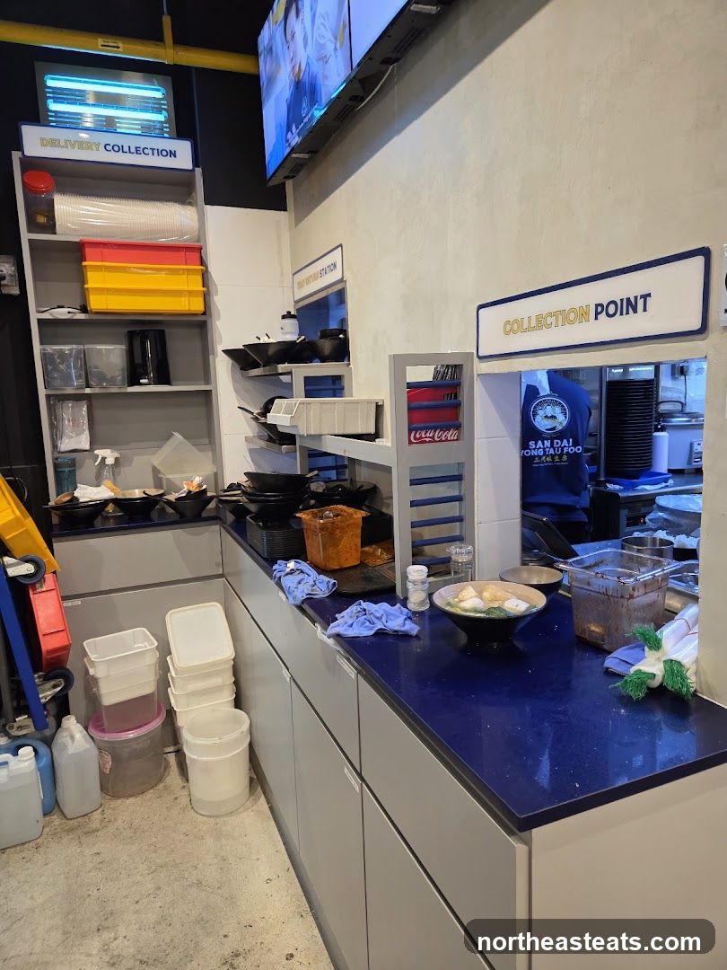 Food preparation and collection area