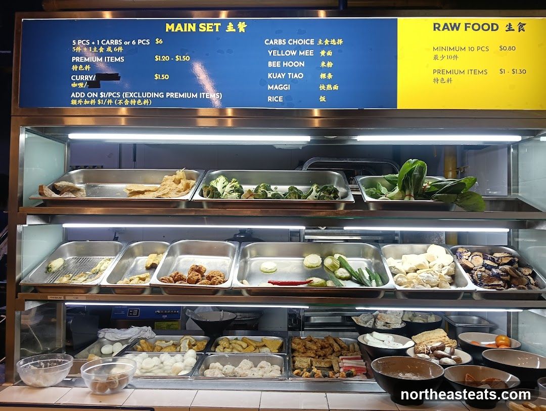 Main Set and Raw Food Menu