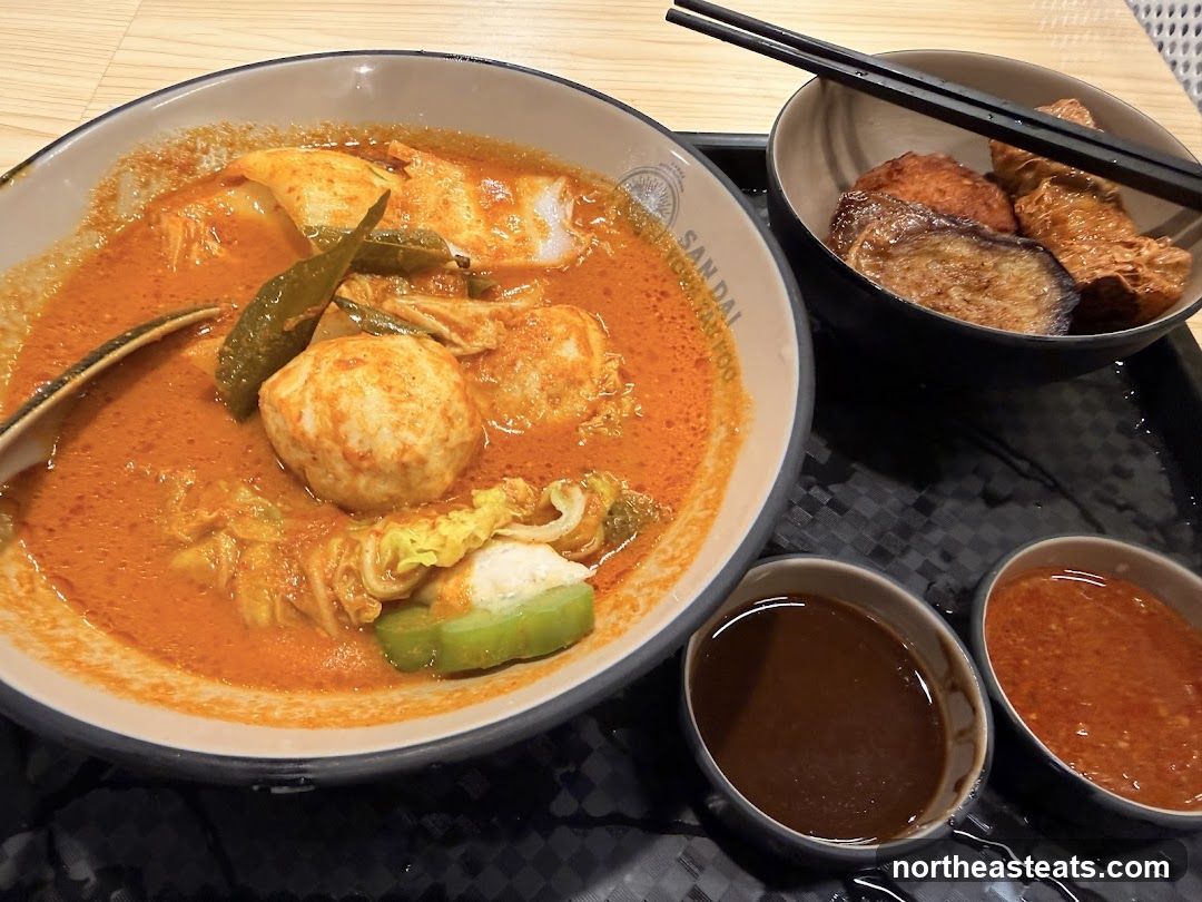 Curry Laksa with Side Dishes