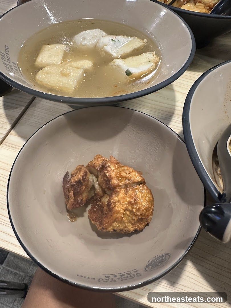 Fried and Boiled Food in Bowls