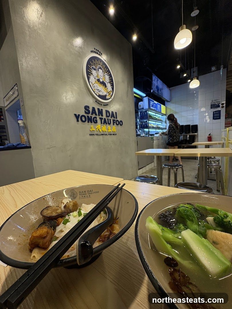 Restaurant Interior with Food