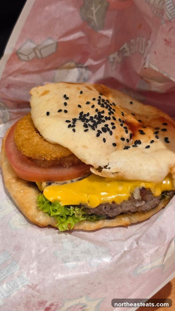 Burger with Sesame Seed Bun