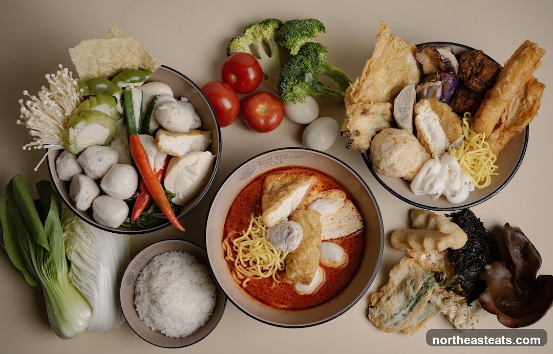 Curry Laksa with Assorted Ingredients