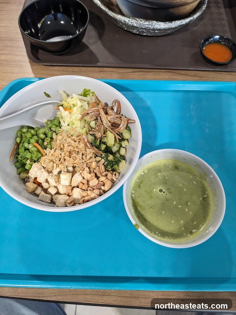 Rice bowl with side soup
