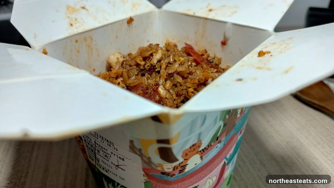 Takeout Box with Fried Rice