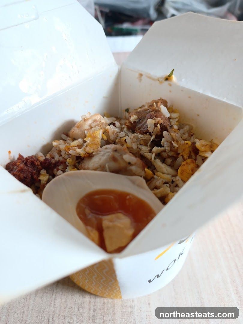 Fried Rice in Takeout Container