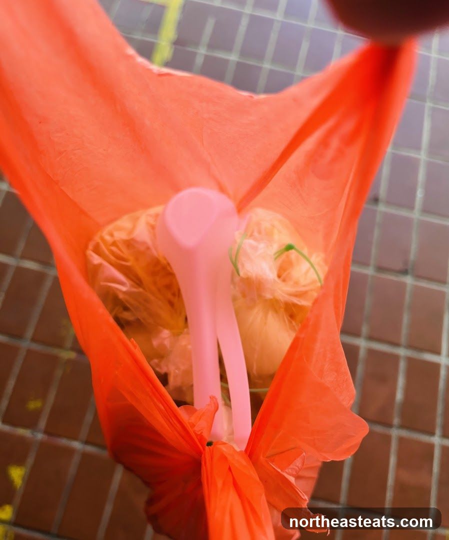 Food in a plastic bag