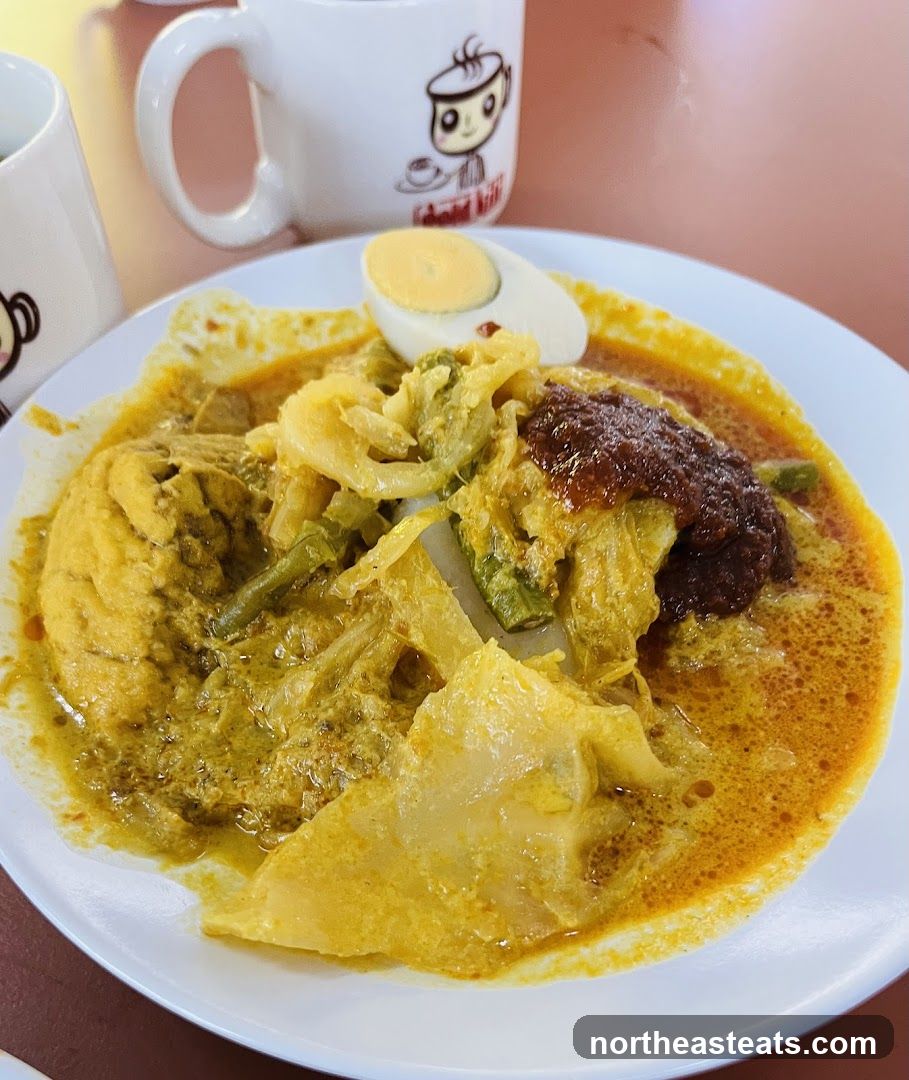 Curry Laksa with Hard-Boiled Egg