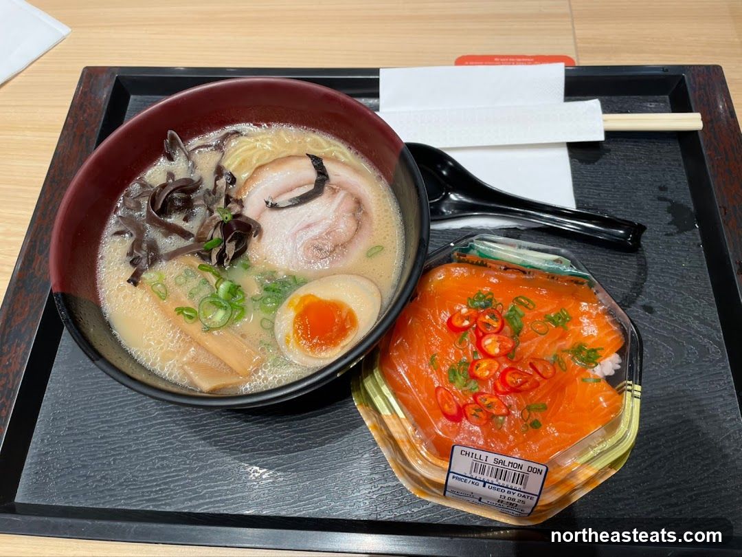 Ramen and Salmon Don