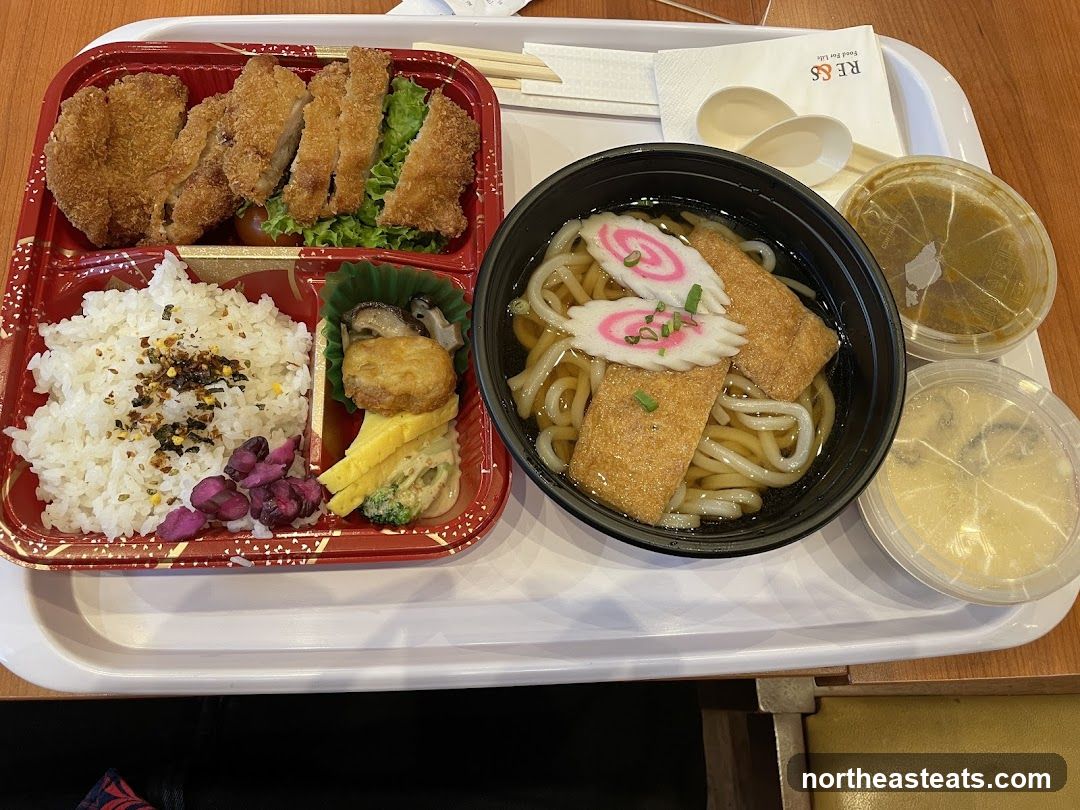 Bento Box and Udon Noodles