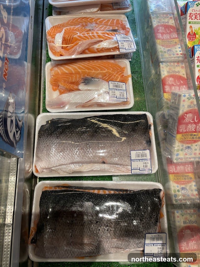 Fresh Salmon and Dairy Drinks