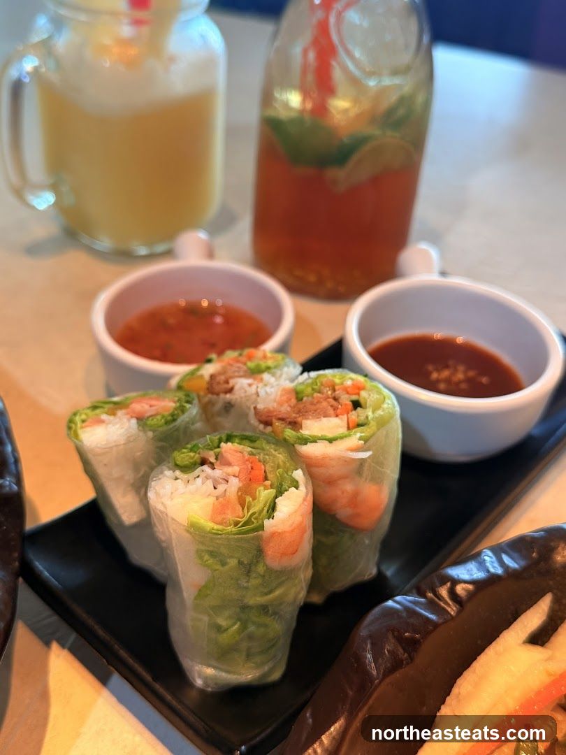 Fresh Spring Rolls with Dipping Sauces