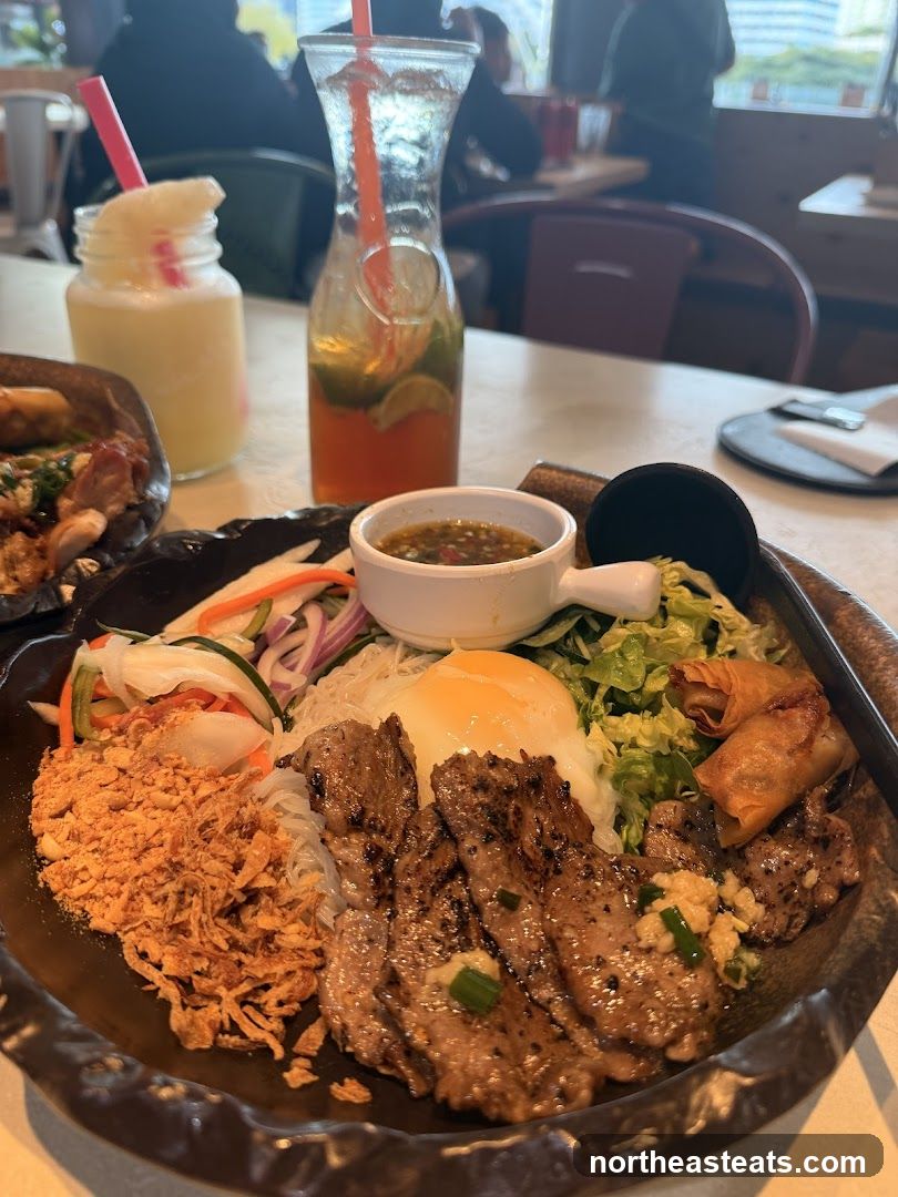 Vietnamese Dish with Drinks