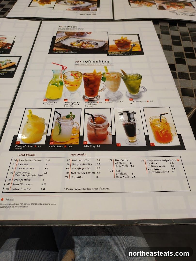 Drinks Menu